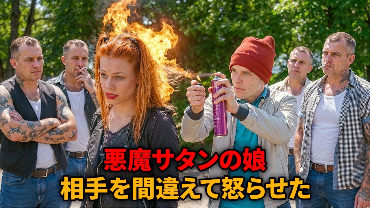 チンピラたちは大人しい少女をいじめていたが、彼女が悪魔サタンの娘だとは知らなかった。【映画紹介】