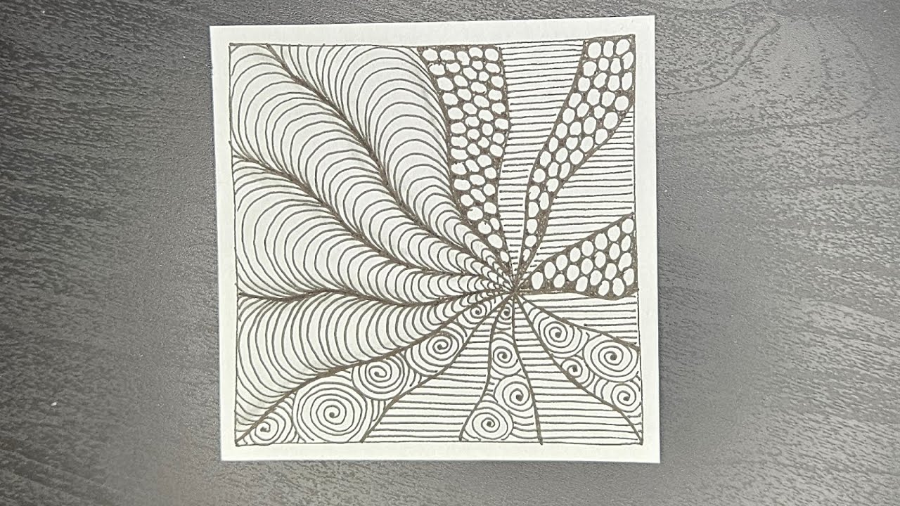 Mindful tangles, zentangle for beginners