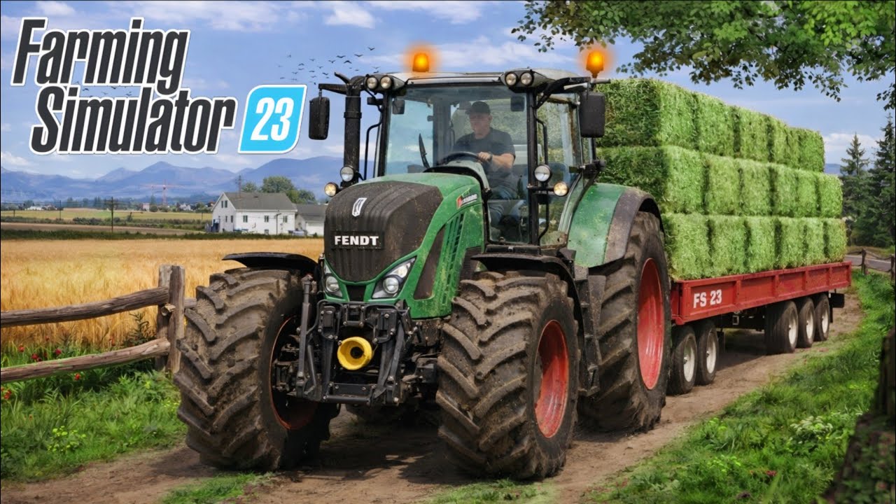Fs 23 Selling Grass Square Bales ! Farming Simulator 23 Gameplay Timelapse ! #fs23