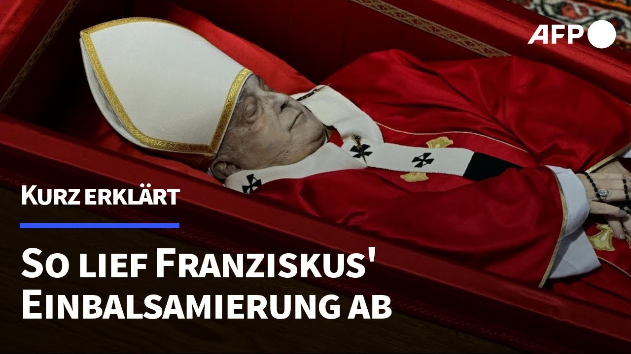 So lief Franziskus' Einbalsamierung ab | AFP