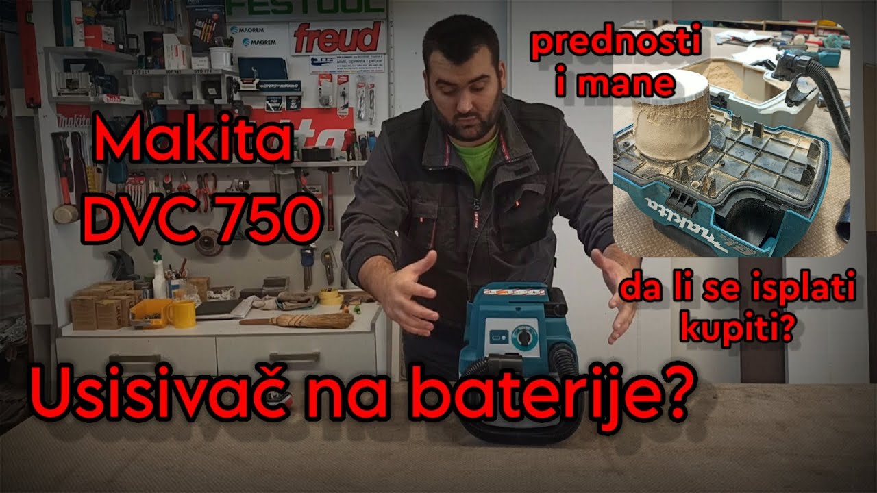 Da li se isplati kupiti usisivač na baterije? Makita DVC750
