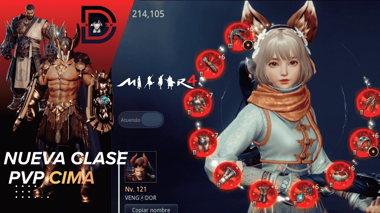 MIR4 NA41 🦁MEJORANDO LA NUEVA CLASE 🔥 Y NO ESTA NADA MAL PVP CIMA FINAL INESPERADO 😁