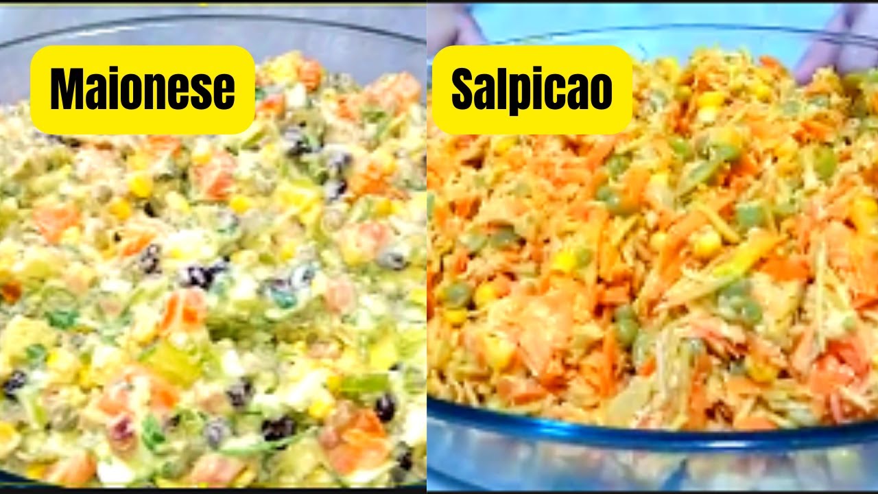 Receita de salpicão de frango mas receita maionese de legumes