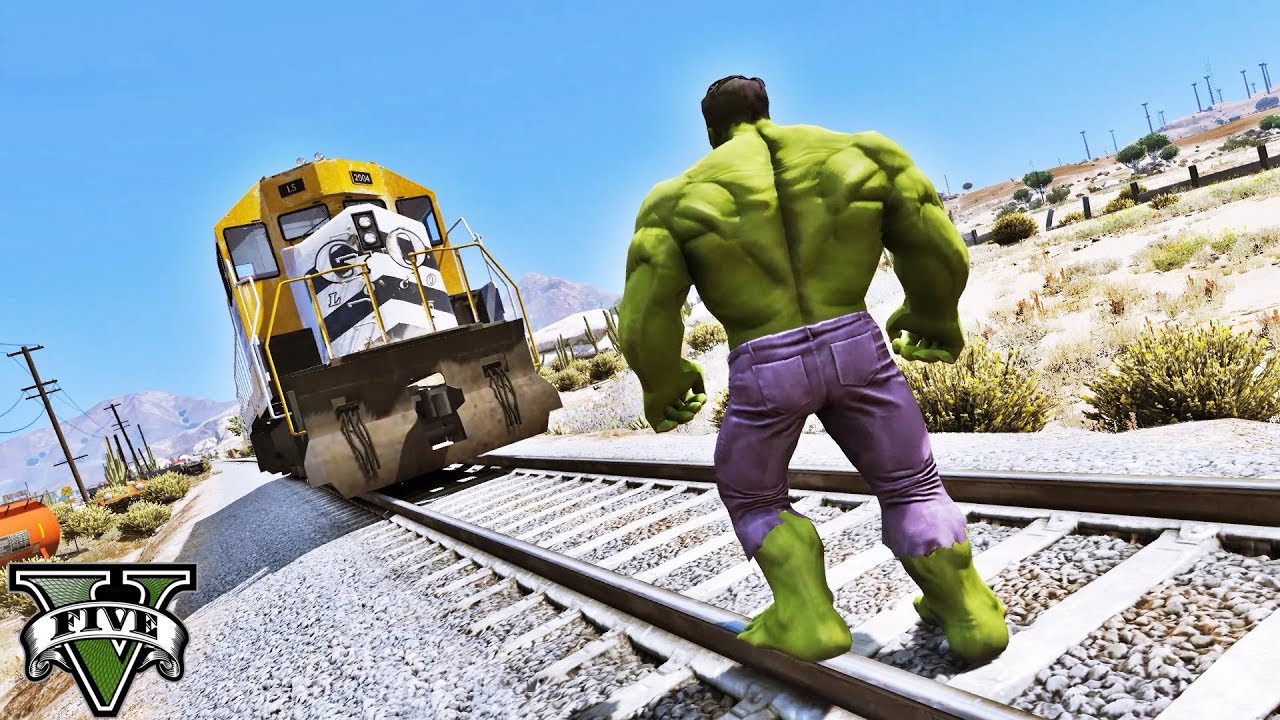 HULK vs TREM - GTA V - IR GAMES