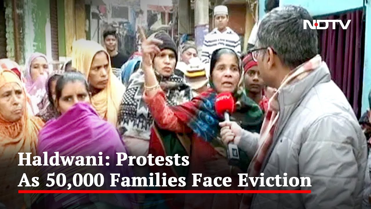 Protests In Uttarakhand's Haldwani As 4,000 Face Eviction