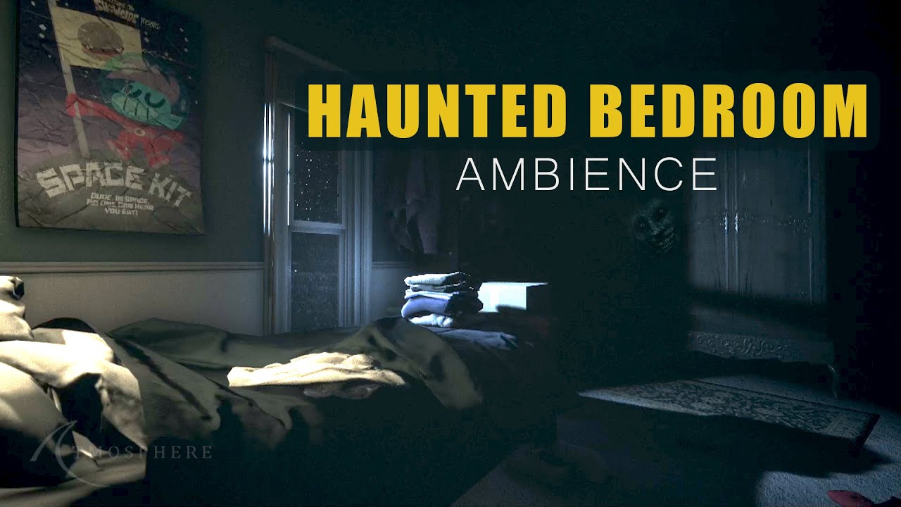 Haunted Bedroom Ambience - Storm, Creaks and Thumps | Sleep ASMR