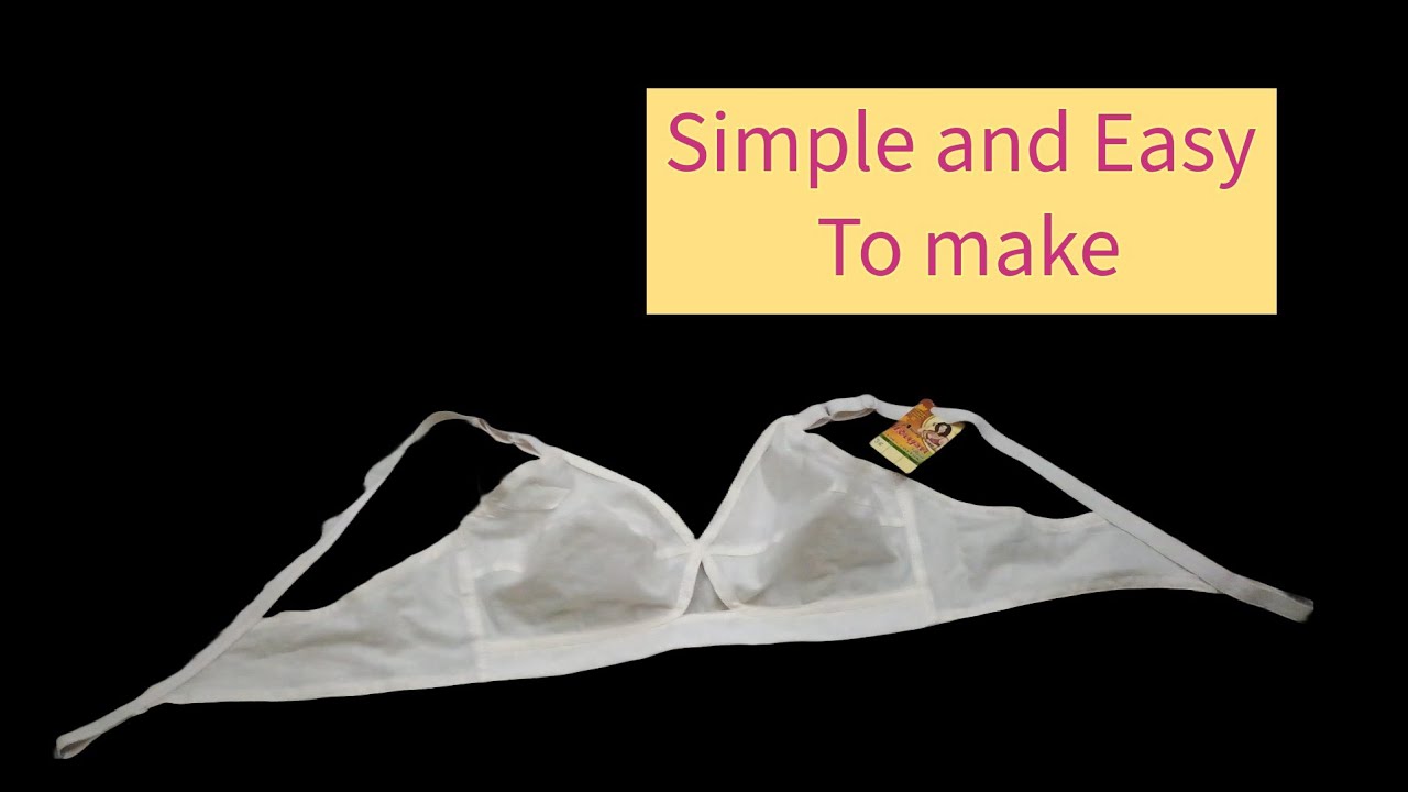 36 size white cotton bra cutting and stitching|| Bra silai full tutorial|| Very easy way to make Bra