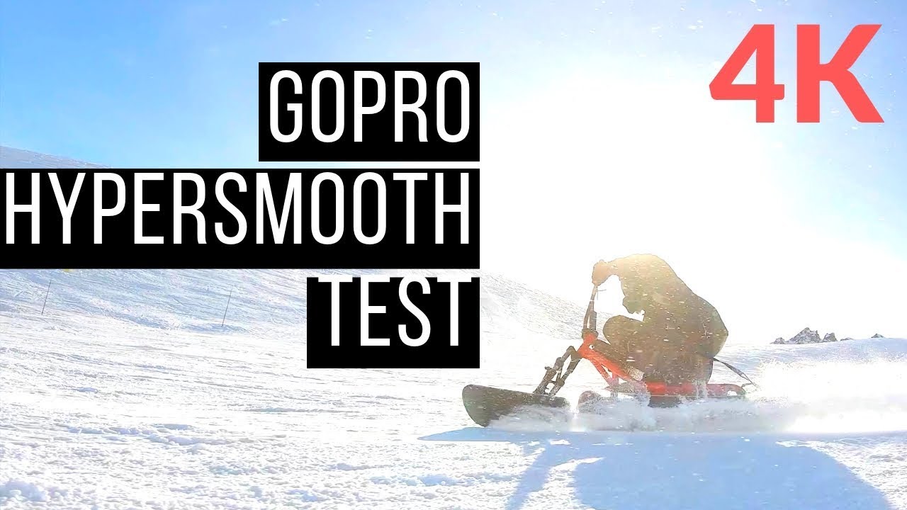 GoPro snowscoot hypersmooth stabilisation test