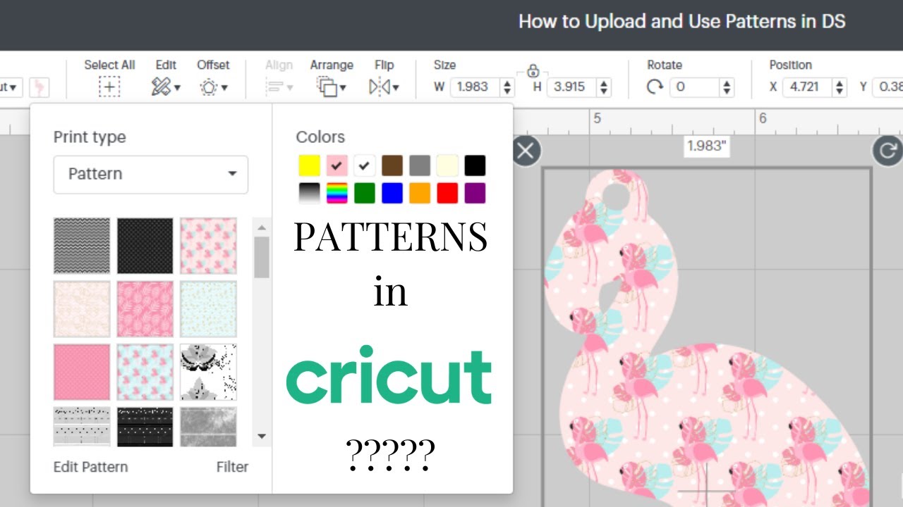 How to Upload and Use Patterns in Cricut Design Space
