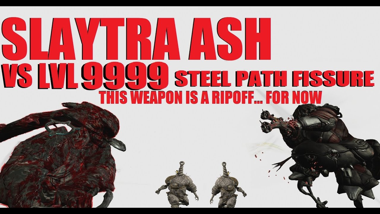 [WARFRAME] New Slaytra Melee VS Level 9999 Steel Path Fissure + Bug Report/Build l Veilbreaker