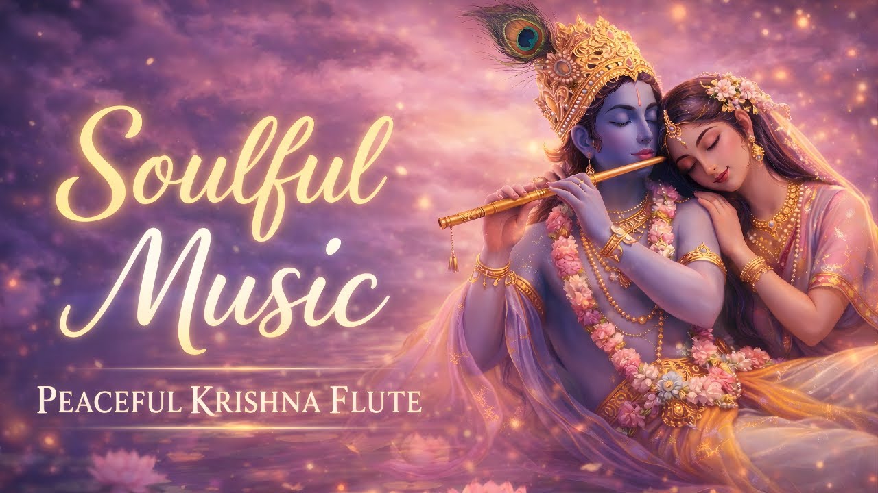 Soulful Music 🌸 Peaceful Krishna Flute | Deep Relaxation, Sleep & Spiritual Healing