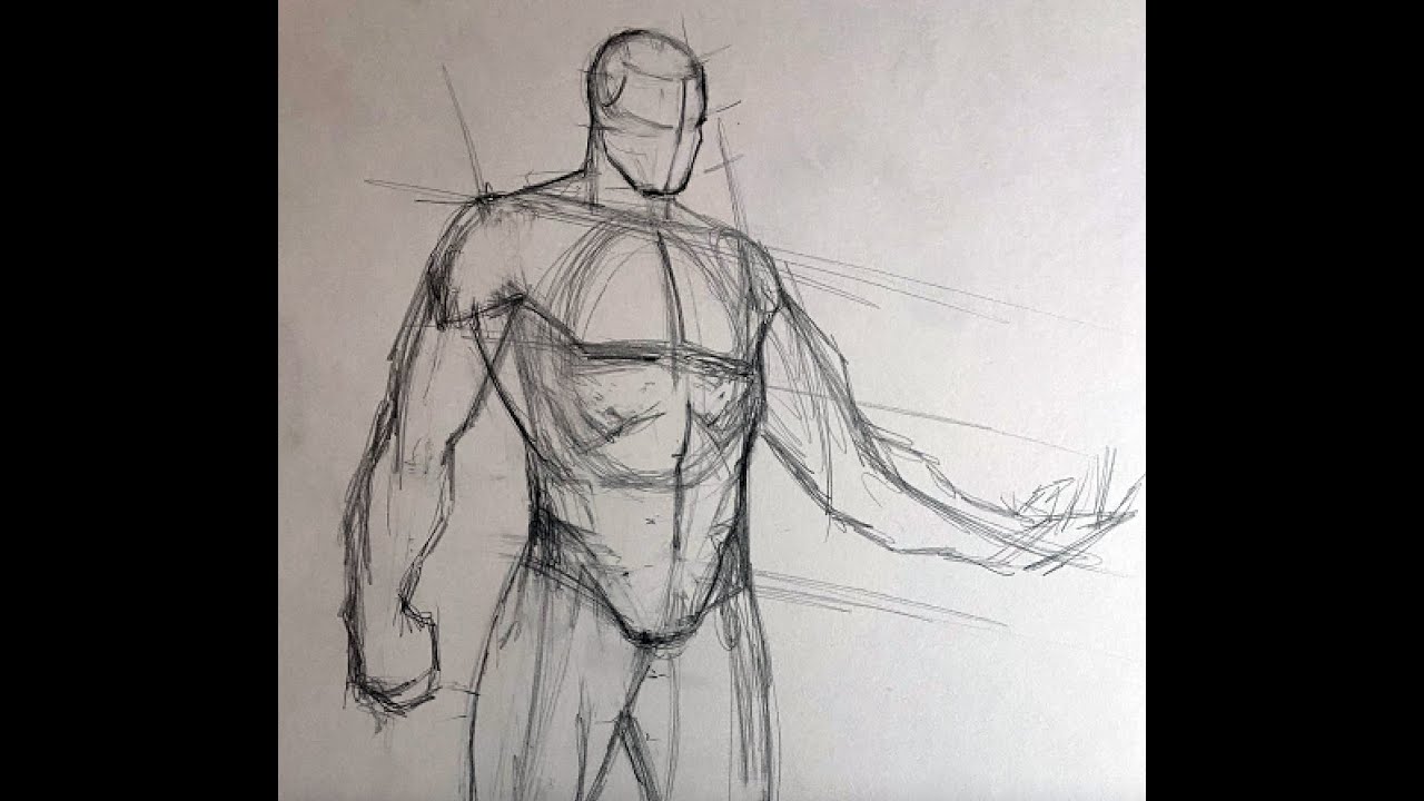 Andrew Loomis Method for Drawing the Full Figure ( Magneto ) Part 1