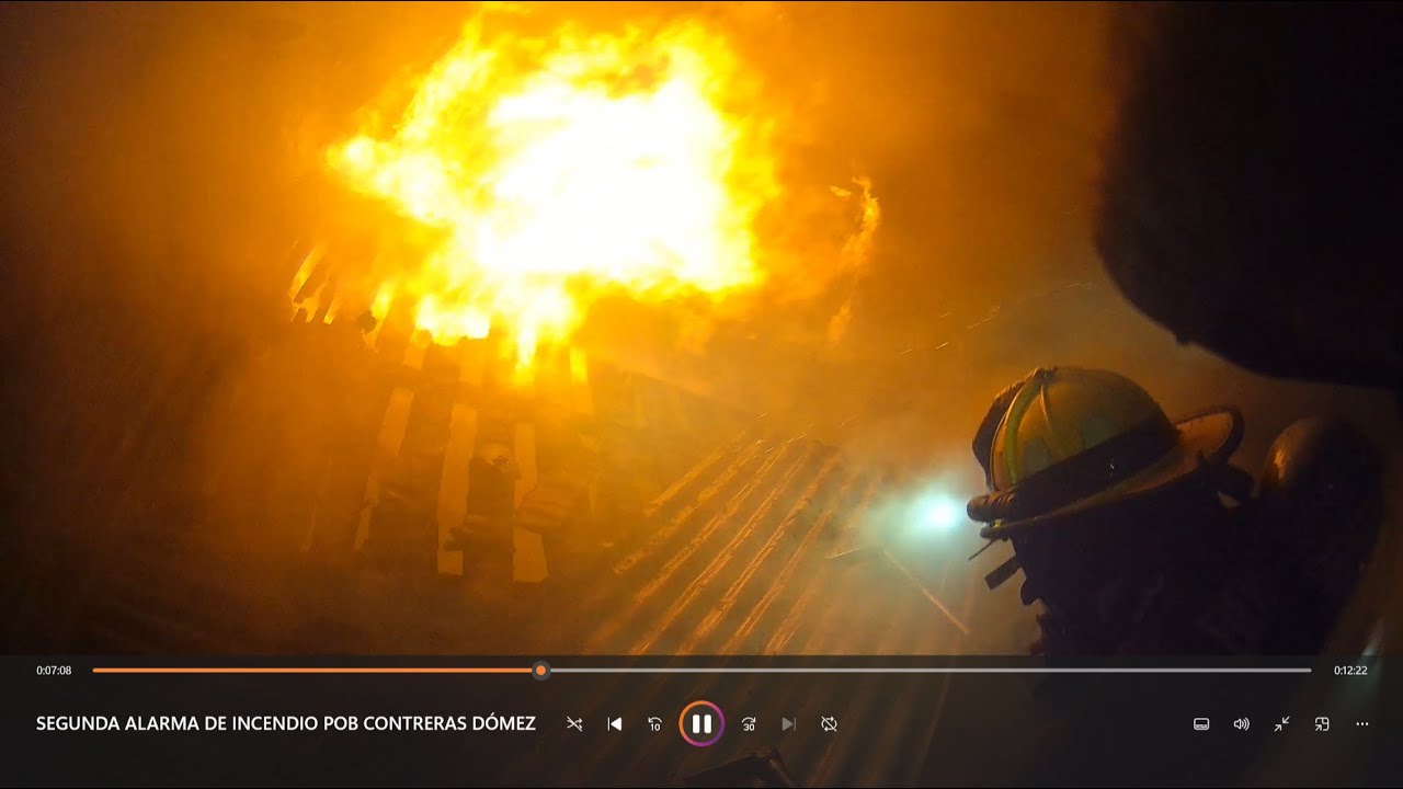 Incendio Estructural - Población Domingo Contreras Gómez - Zapadores Los Angeles
