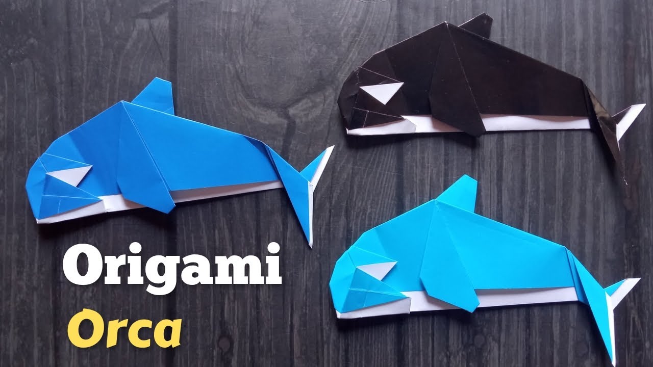 Easy Origami Orca Whale - Origami Paper Fish - Origami For Beginners