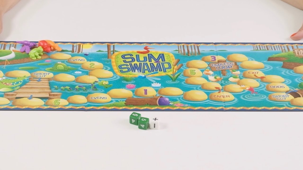 Sum swamp, un juego de mesa para practicar el cálculo mental en Primaria