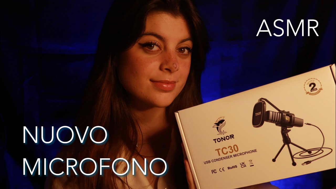 ASMR ITA | Unboxing e test NUOVO MICROFONO *vi stupirà* 😍😴 | TONOR TC30