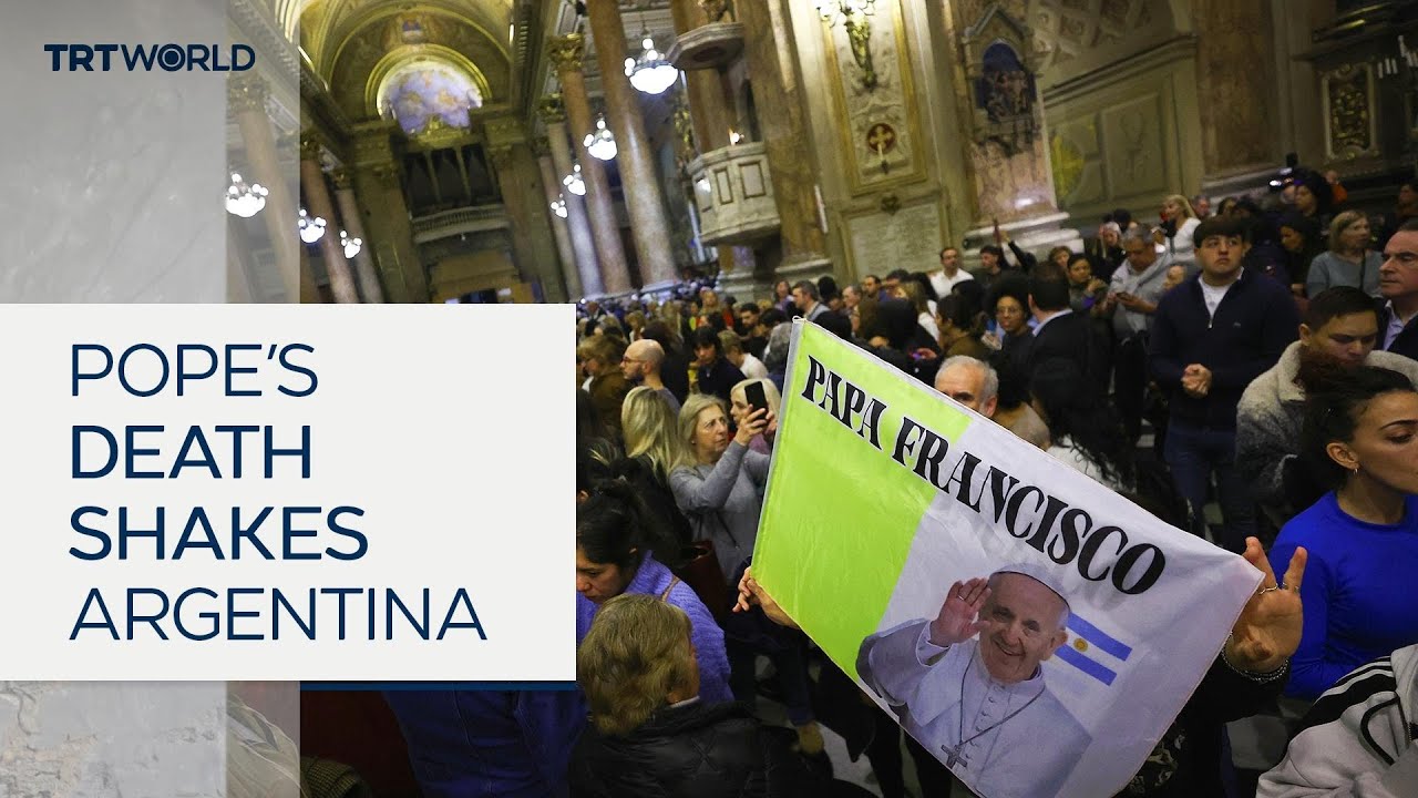 National grief in Argentina as Pope Francis dies