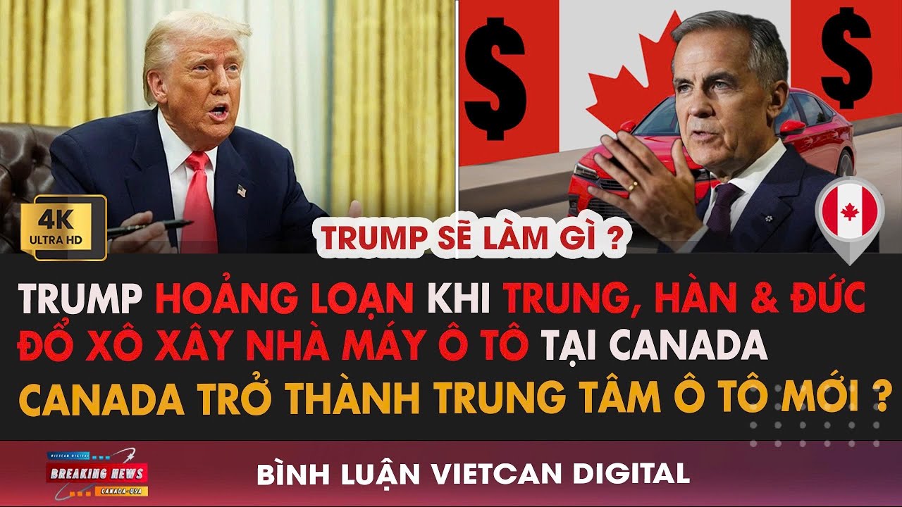 🔴Trump Hoảng Loạn Khi Trung, Hàn & Đức Đổ Xô Xây Nhà Máy Ô Tô Ở Canada