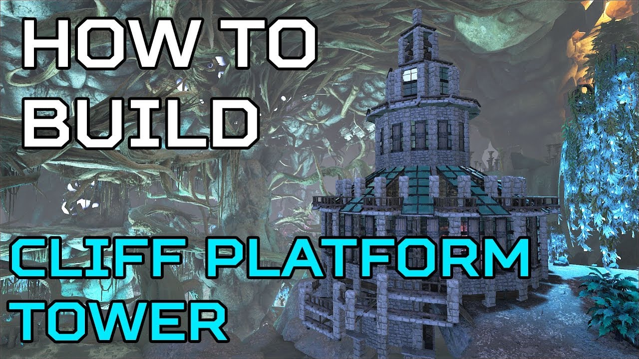 🦄 Aberration HOW TO BUILD Cliff Platform Tower  | Ark Survival [NO MODS]