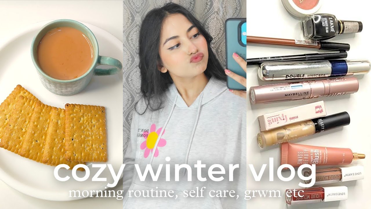 winter morning routine ❄️☕️ cozy day in my life, winter self care, grwm, morning chai and more 