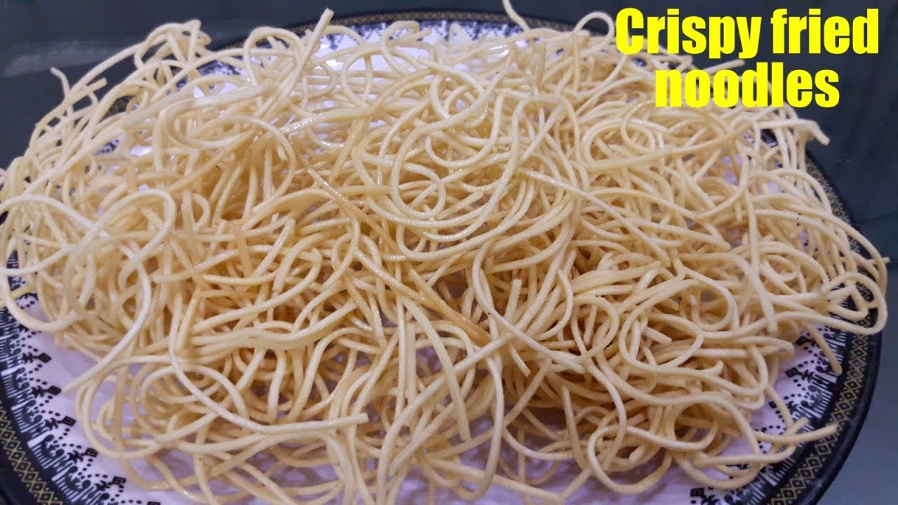 Crispy Fried Noodles Recipe | Chinese Snack | How to make fried noodles by pinky's kitchen