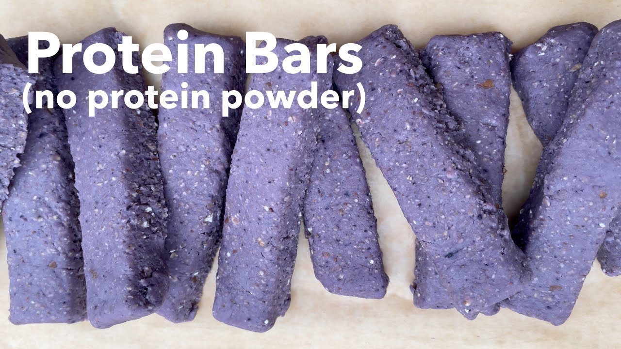 Homemade Blueberry Protein Bars without protein powder