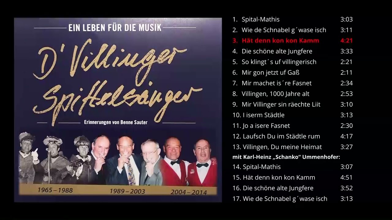 D´ Villinger Spittelsänger - Ein Leben für die Musik