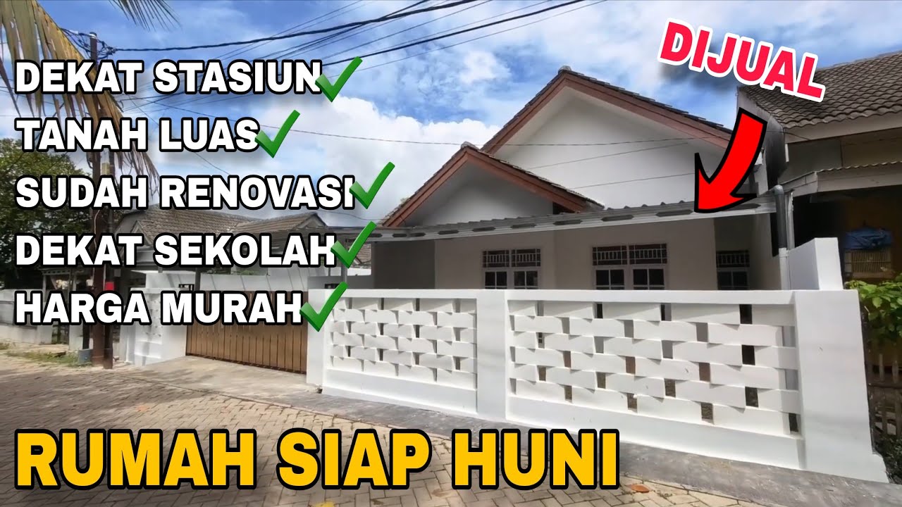 RUGI KLO GAK NONTON! RUMAH DIJUAL MURAH DEKAT STASIUN TANAH LUAS. 