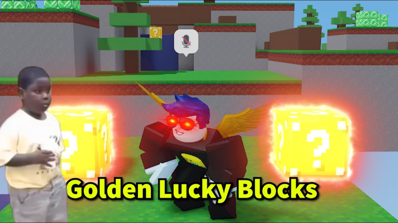 GOLDEN LUCKY BLOCKS (Roblox Bedwars)
