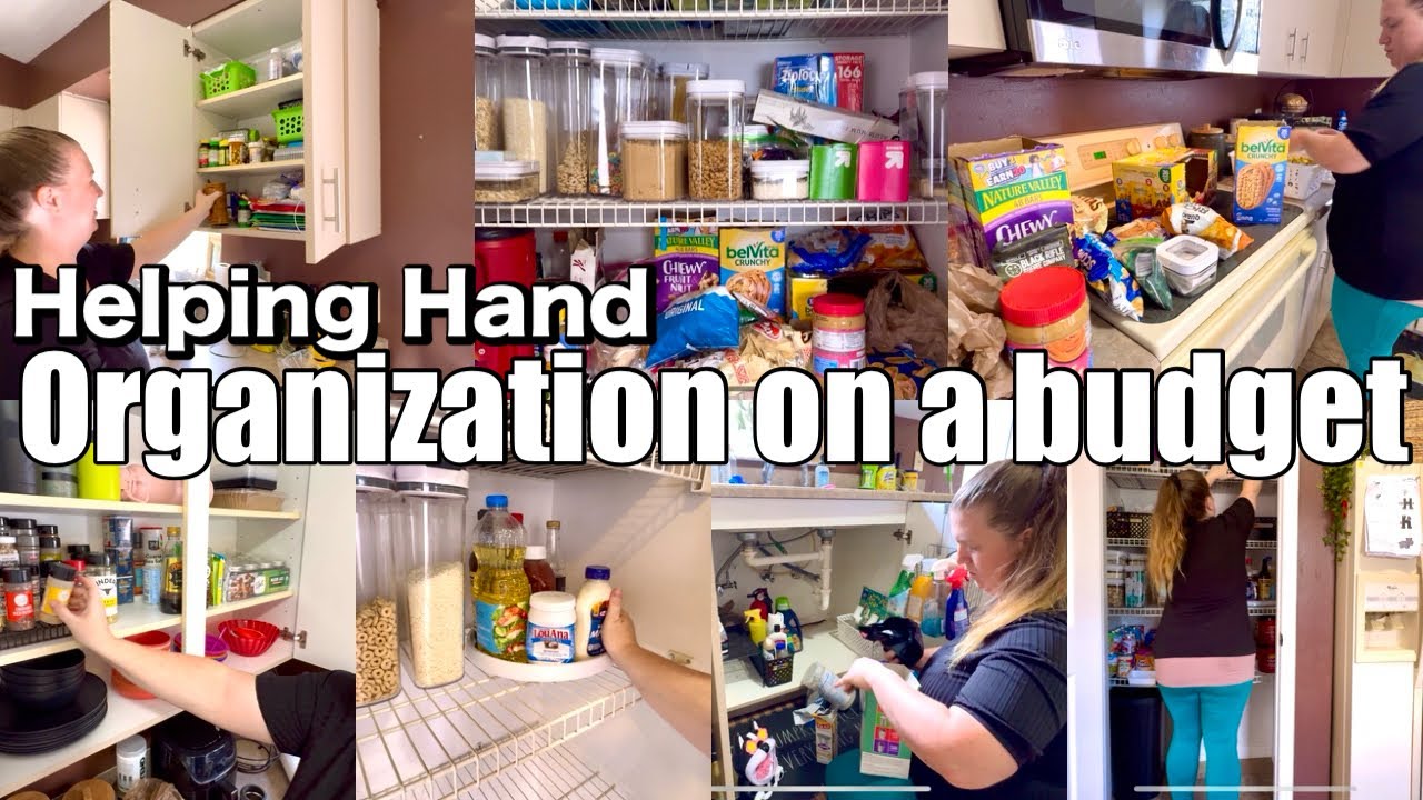 HELPING HAND HOME ORGANIZATION IDEAS ON A BUDGET! CLEAN AND ORGANIZE WITH ME!