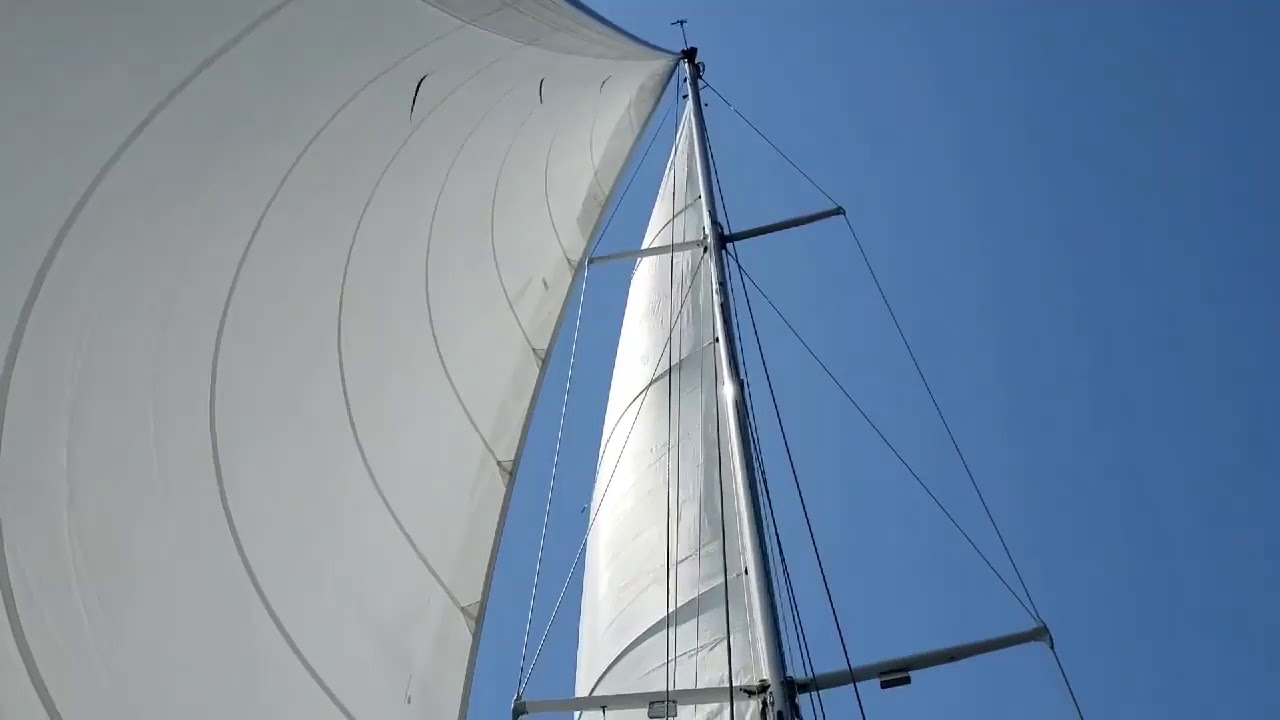On 3!  A Cape George 38 sailboat on Port Townsend Bay, Washington.