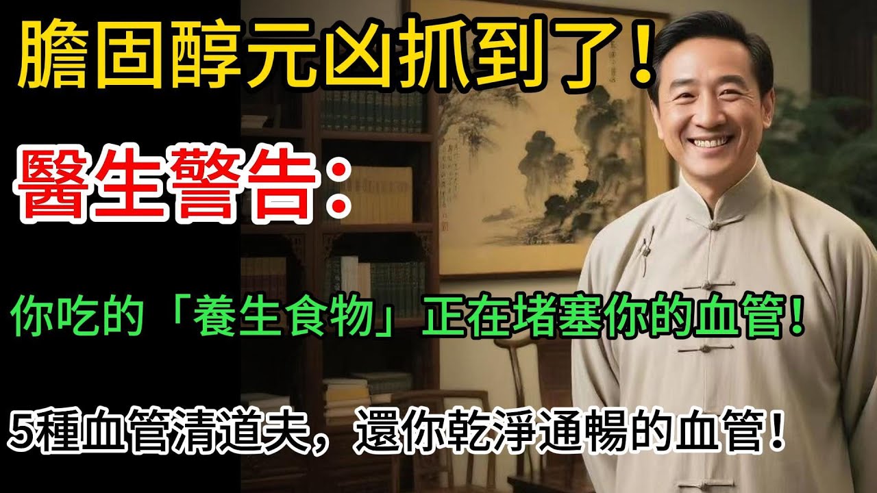 膽固醇元凶抓到了！醫生警告：你吃的「養生食物」正在堵塞你的血管！5種血管清道夫，還你乾淨通暢的血管！