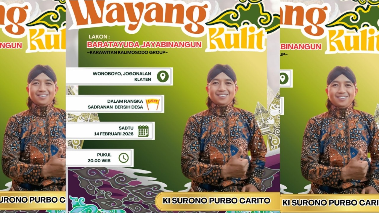 🔴  LIVE/PAGELARAN WAYANG KULIT/ KI. SURONO PURBO CARITO LAKON :BARATAYUDA JAYABINANGUN