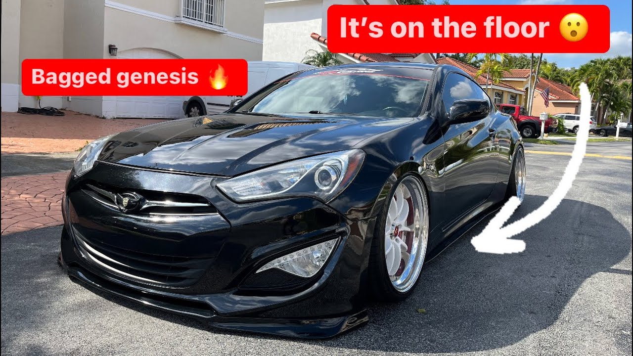 Air suspension install on Hyundai Genesis