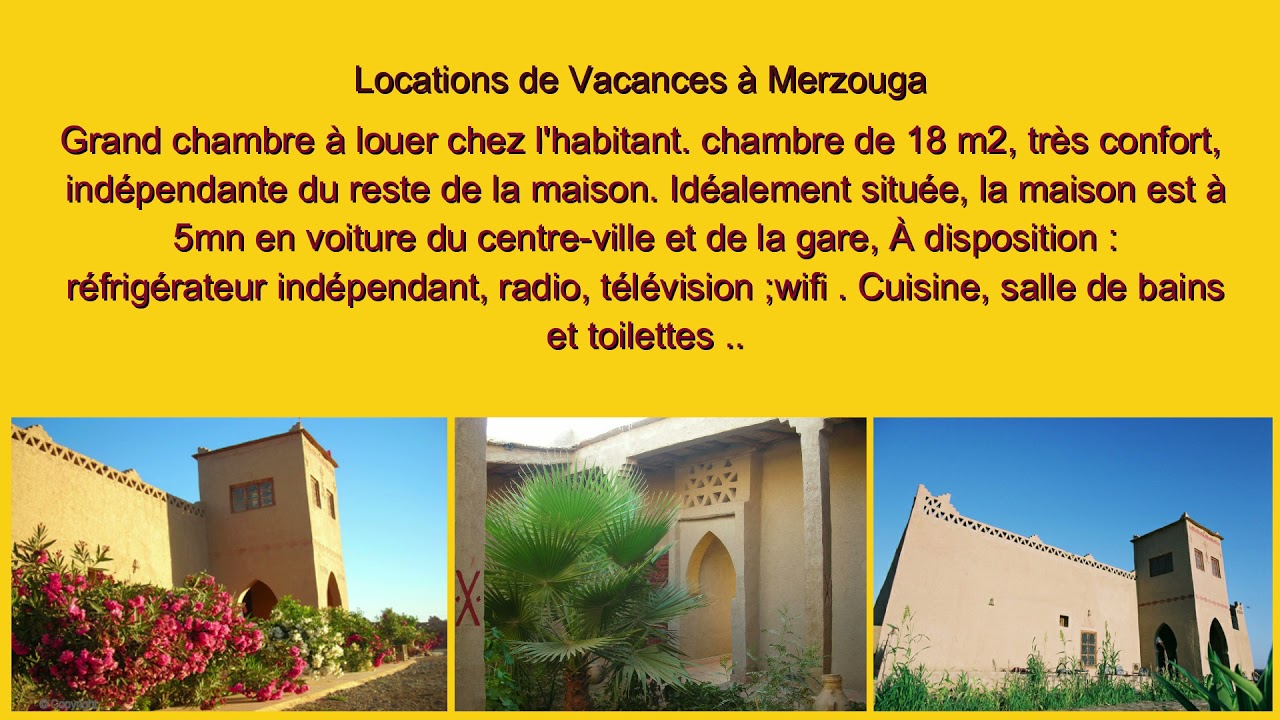 Locations de Vacances à Merzouga -ksarbicha.com