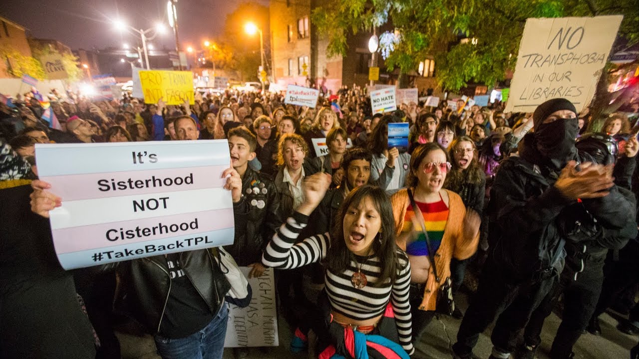 TRANS RIGHTS: Controversial speaker Meghan Murphy draws protesters