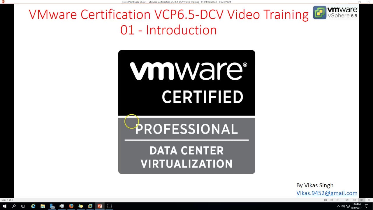 VMware Certification VCP 6.5 - 01 Introduction