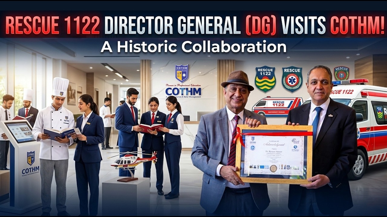Dr. Rizwan Naseer, Director General (DG) of Punjab Emergency Service (Rescue 1122) visits COTHM!