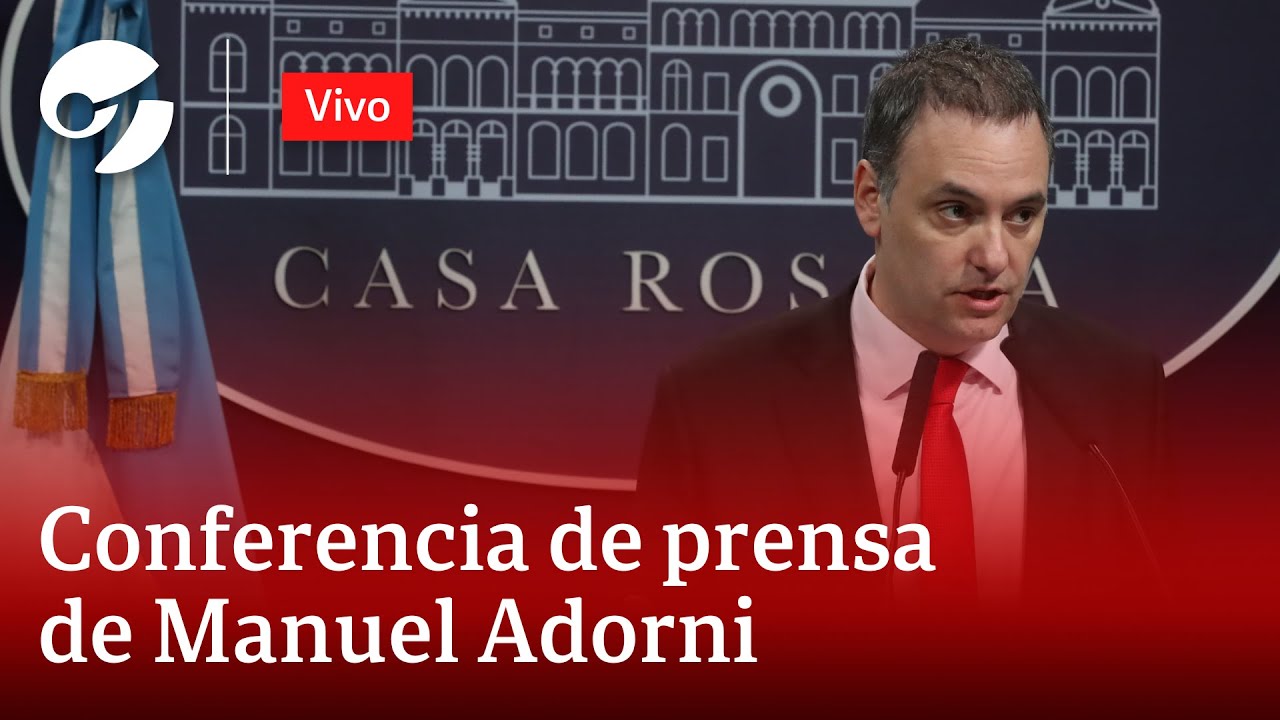 EN VIVO: MANUEL ADORNI HABLA EN CONFERENCIA DE PRENSA