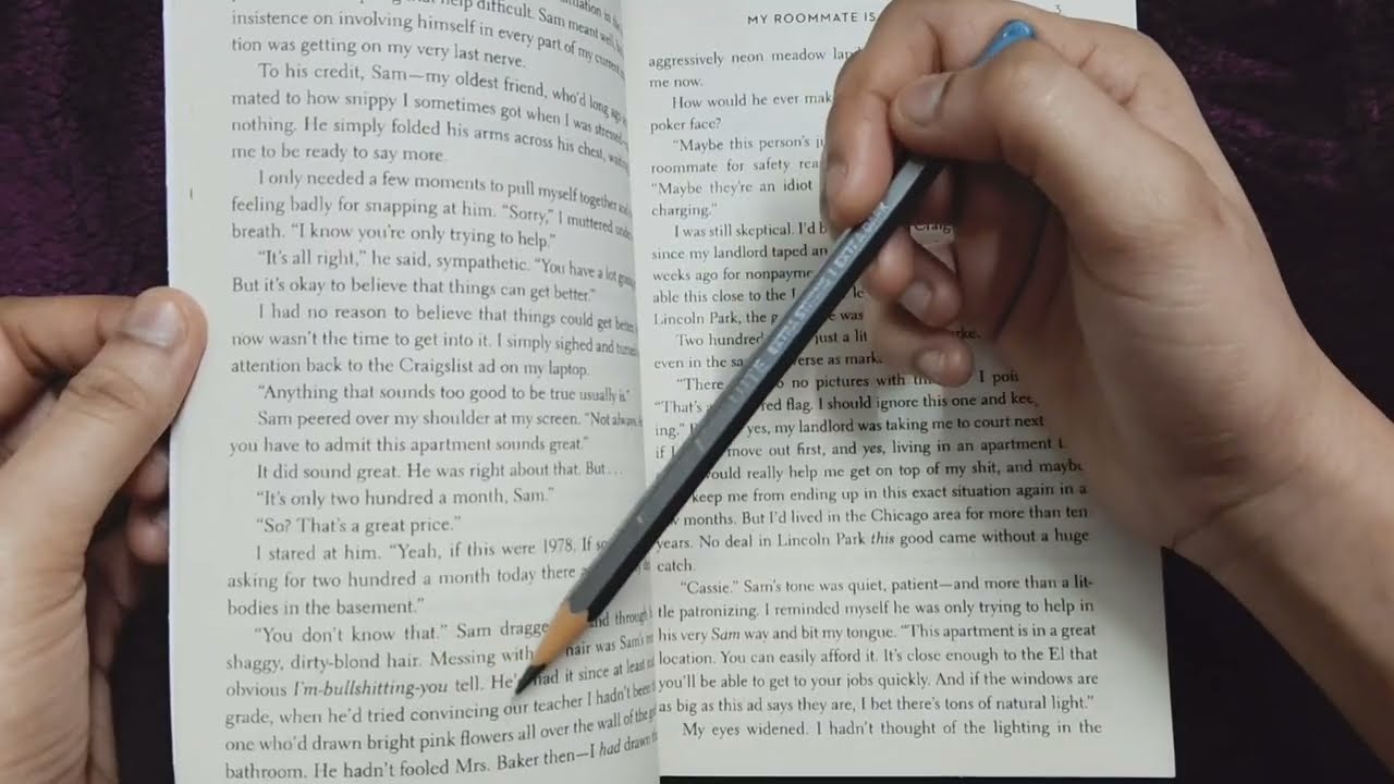 My roommate is a vampire ASMR tingling reading