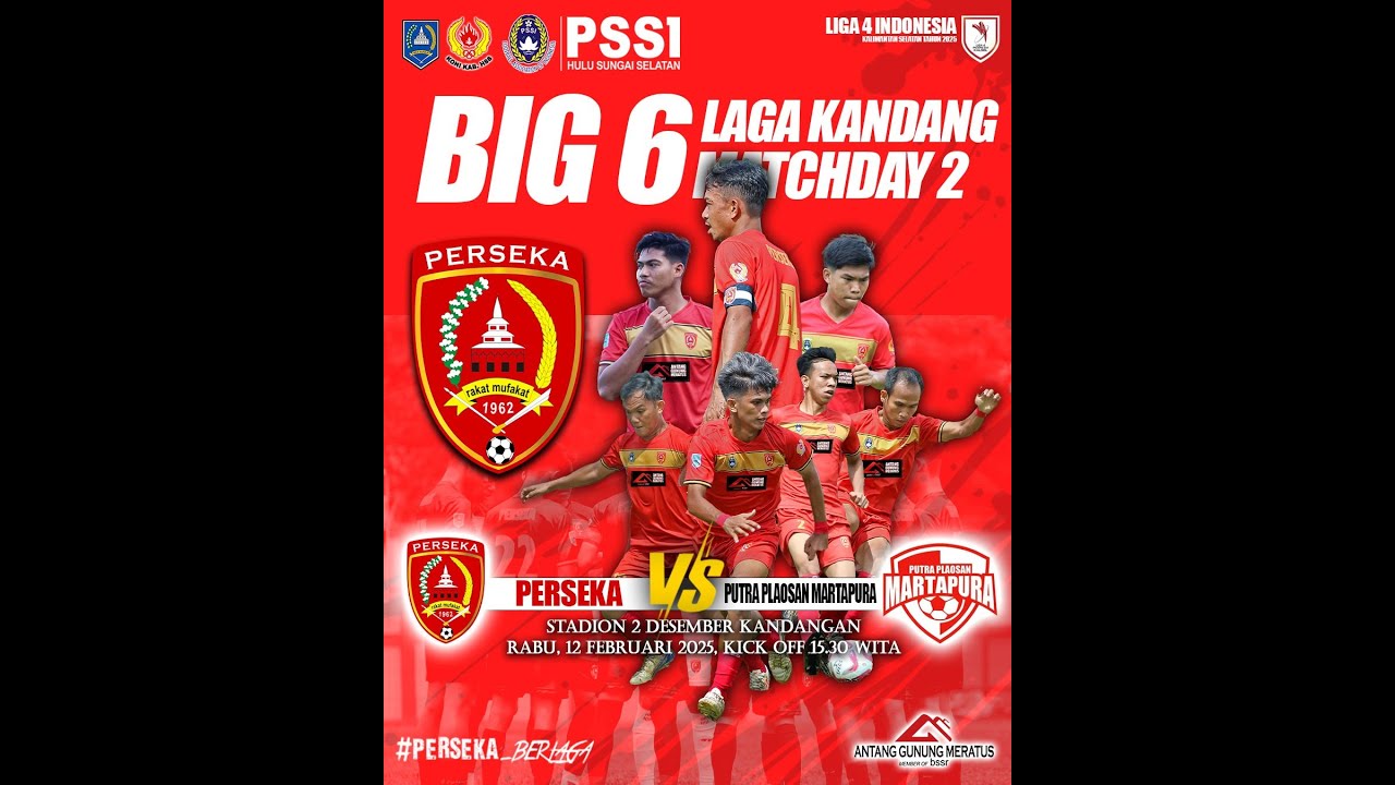 LIVE! PERSEKA vs PUTRA PLAOSAN MARTAPURA; LIGA 4 INDONESIA KALSEL