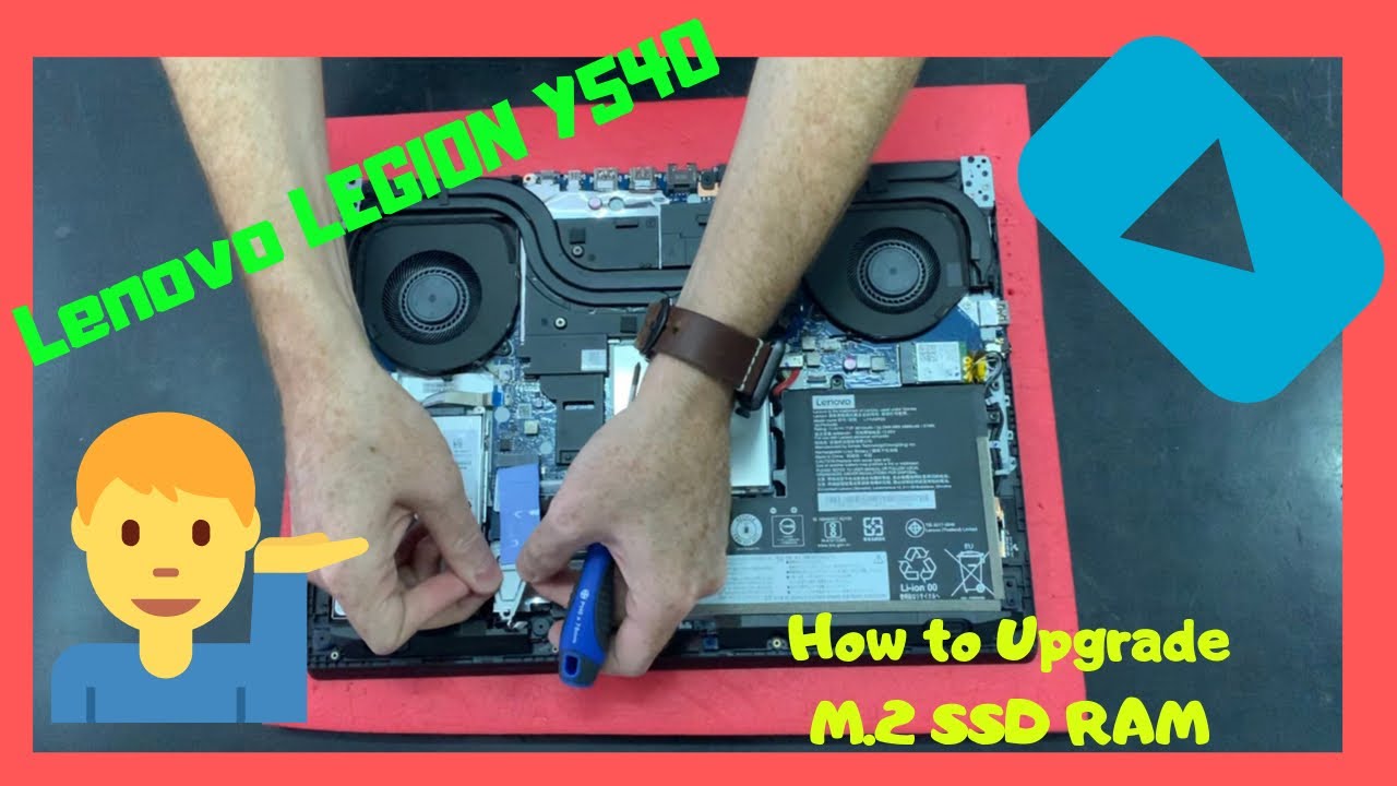 How to upgrade M.2 Pcie Nvme HDD SSD RAM Lenovo LEGION Y540  disassembly