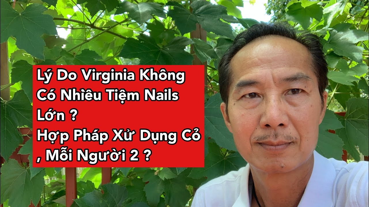 Lý Do Virginia Không Có Nhiều Tiệm Nails Lớn ? Làm Nails OK? Hợp Pháp Xử Dụng Cỏ. Mỗi Người 2 ?