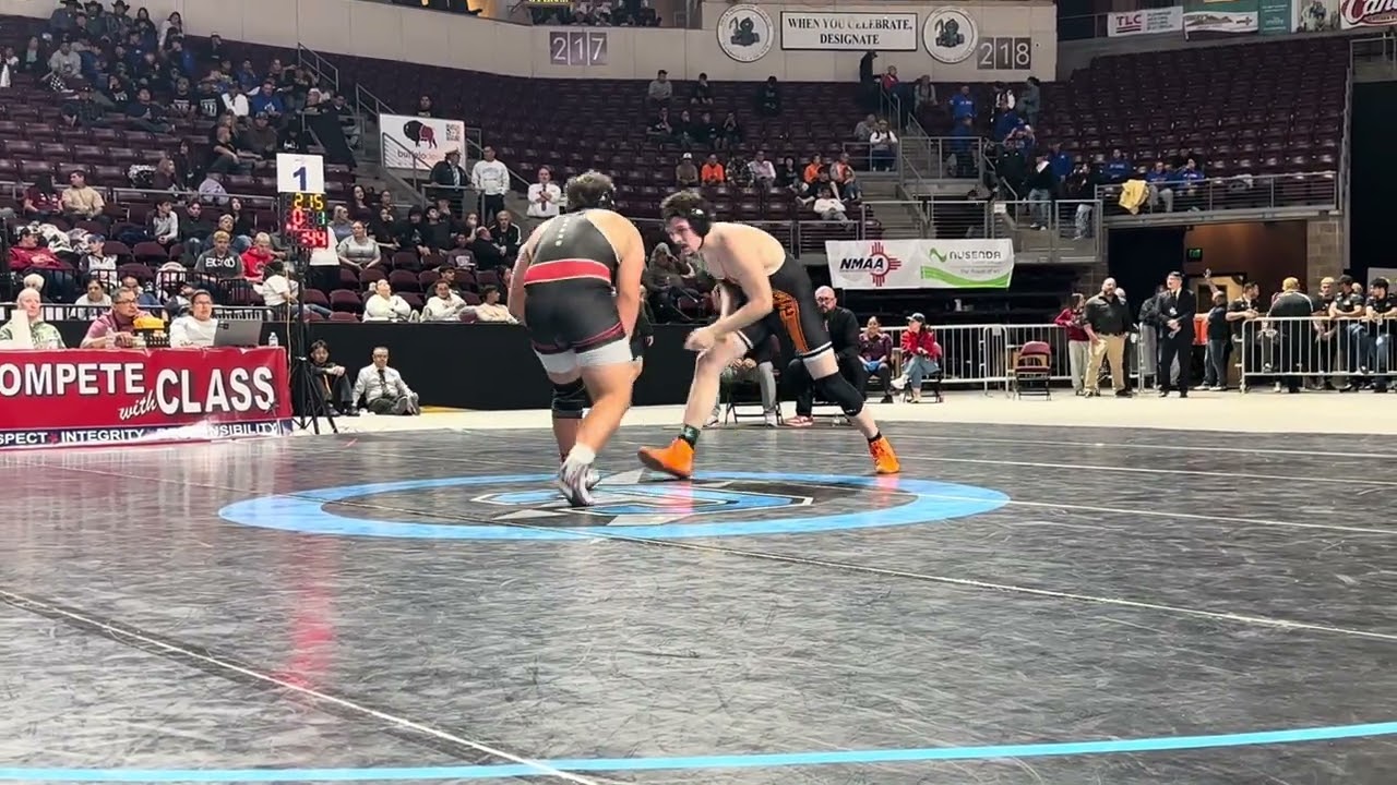 Trujillo vs Rivera - 2026 NMAA State Wrestling 215lb Championship Final (Matside)