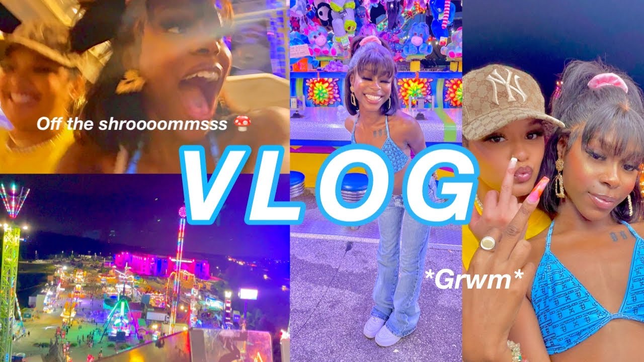 VLOG: SPEND THE DAY WITH ME! GRWM, MEET MY FRIENDS, CARNIVAL + MORE