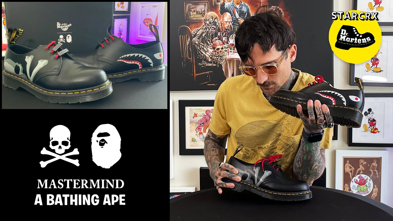 47 Dr. Martens X Mastermind X Bape 1461 Summer 2021 by STARCRX