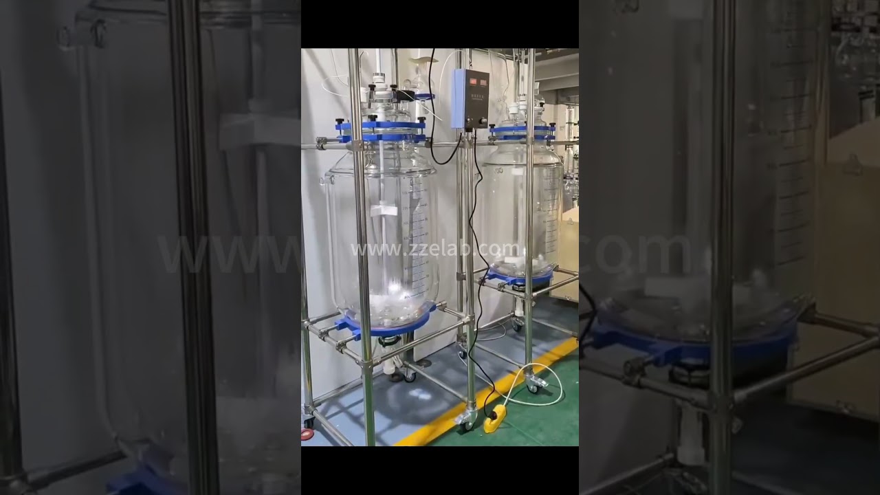 100L double-layer glass reactors# Laboratory Equipment # Equipment Manufacturer # Factory Video