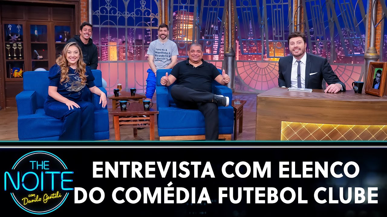 Entrevista com elenco do Comédia Futebol Clube | The Noite (09/07/21)