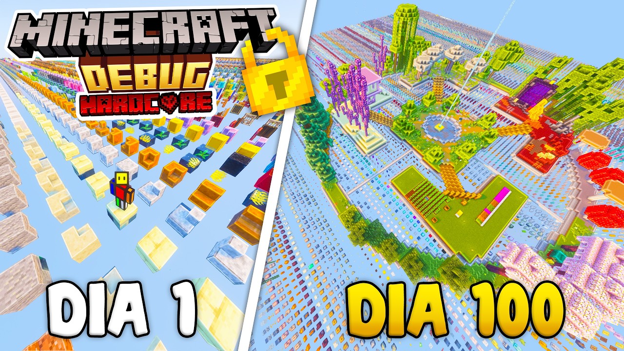 Sobreviv&iacute; 100 D&iacute;as en el MUNDO OCULTO de MINECRAFT 🤫🔒