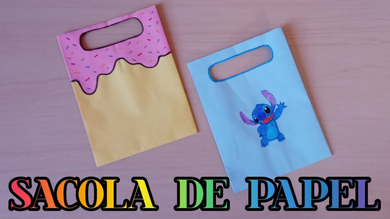 Como Fazer sacola de Papel | origami paper craft | artesanato de papel | origami paper bag